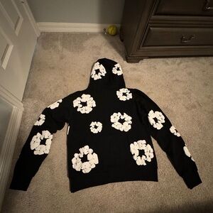Black and White Floral Men's Sweater